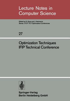 Optimization Techniques Ifip Technical Conference: Novosibirsk, July 1-7, 1974