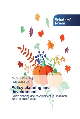 غلاف كتاب Policy planning and development