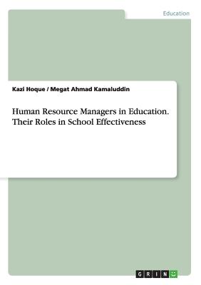 غلاف كتاب Human Resource Managers in Education. Their Roles in School Effectiveness