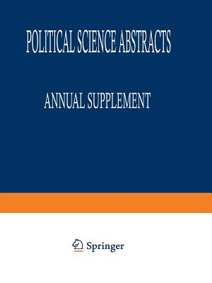 غلاف كتاب Political Science Abstracts : 1994 Annual Supplement