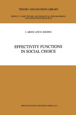 غلاف كتاب Effectivity Functions in Social Choice