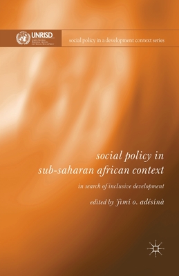 غلاف كتاب Social Policy in Sub-Saharan African Context : In Search of Inclusive Development
