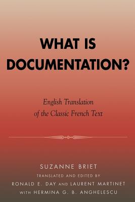غلاف كتاب What is Documentation?: English Translation of the Classic French Text