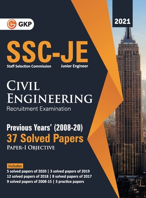 SSC 2021 Junior Engineers Paper I - Civil Engineering - 37 Previous Years Solved Papers (2008-20)