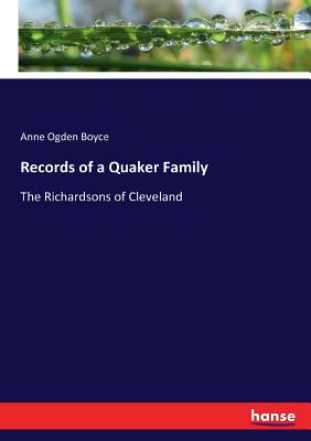 غلاف كتاب Records of a Quaker Family:The Richardsons of Cleveland