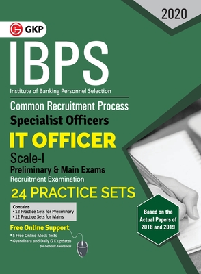 IBPS 2020 : Specialist Officers - IT Officer Scale I (Preliminary & Mains) - 24 Practice Sets