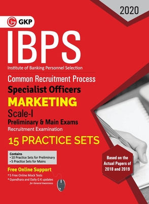 IBPS 2020 : Specialist Officers - Marketing Scale I (Preliminary & Mains)- 15 Practice Sets