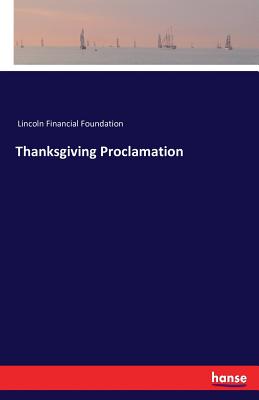 غلاف كتاب Thanksgiving Proclamation