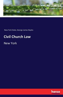 غلاف كتاب Civil Church Law:New York