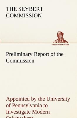 غلاف كتاب Preliminary Report of the Commission  to Investigate Modern Spiritualism