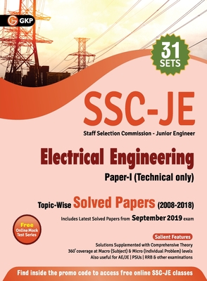 SSC 2020 : Junior Engineer Paper I - Electrical Engineering - Topic-Wise Solved Papers 2008-2018