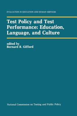 غلاف كتاب Test Policy and Test Performance: Education, Language, and Culture