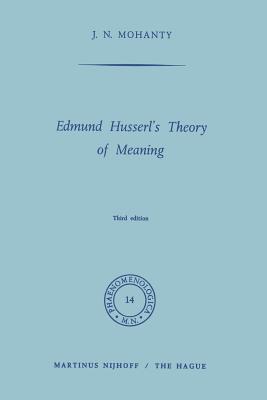 غلاف كتاب Edmund Husserl's Theory of Meaning