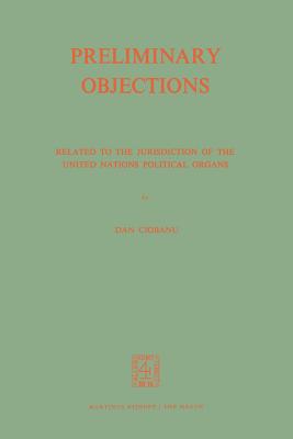 Preliminary Objections Related to the Jurisdiction of the United Nations Political Organs