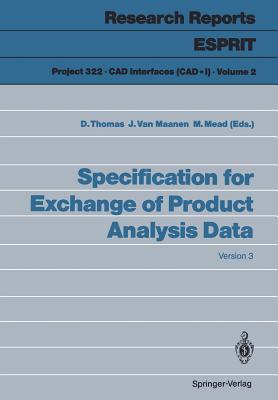 Specification for Exchange of Product Analysis Data