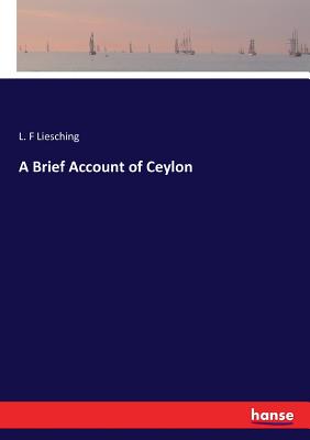 غلاف كتاب A Brief Account of Ceylon