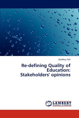 غلاف كتاب Re-defining Quality of Education:  Stakeholders' opinions