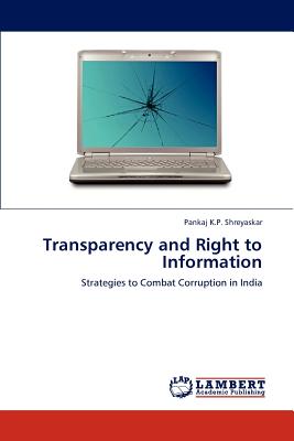 غلاف كتاب Transparency and Right to Information