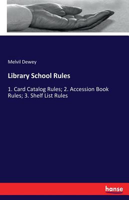 Library School Rules:1. Card Catalog Rules; 2. Accession Book Rules; 3. Shelf List Rules