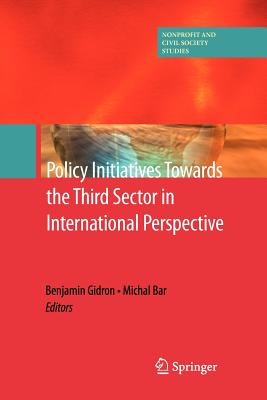 غلاف كتاب Policy Initiatives Towards the Third Sector in International Perspective