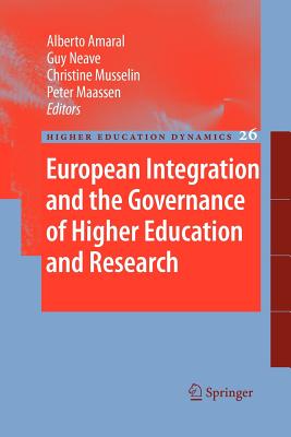 غلاف كتاب European Integration and the Governance of Higher Education and Research