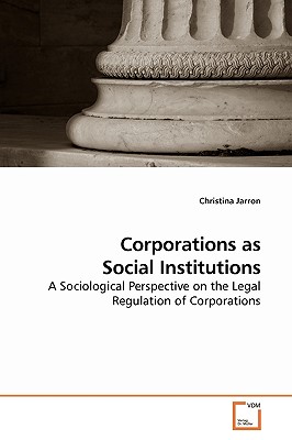 غلاف كتاب Corporations as Social Institutions