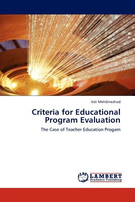 غلاف كتاب Criteria for Educational Program Evaluation