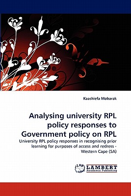 غلاف كتاب Analysing University Rpl Policy Responses to Government Policy on Rpl