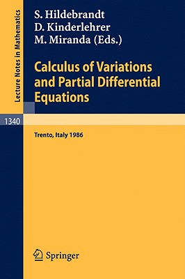 Calculus of Variations and Partial Differential Equations : Proceedings of a Conference, held in Trento, Italy, June 16-21, 1986