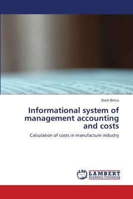 Informational system of management accounting and costs