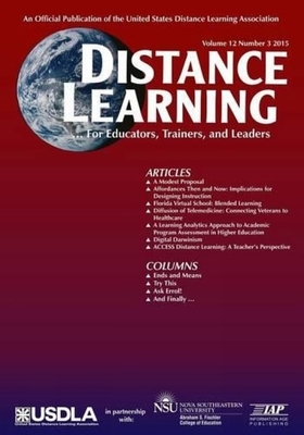 غلاف كتاب Distance Learning Magazine, Volume 12, Issue 3, 2015
