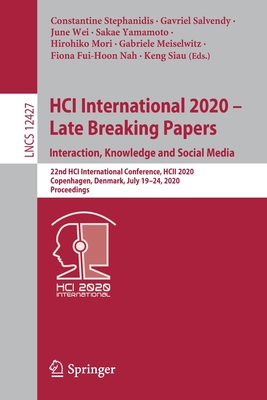 HCI International 2020 - Late Breaking Papers: Interaction, Knowledge and Social Media : 22nd HCI International Conference, HCII 2020, Copenhagen, Den