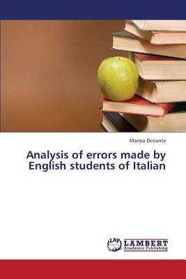 غلاف كتاب Analysis of Errors Made by English Students of Italian