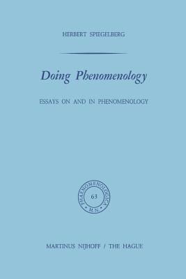 غلاف كتاب Doing Phenomenology : Essays on and in Phenomenology