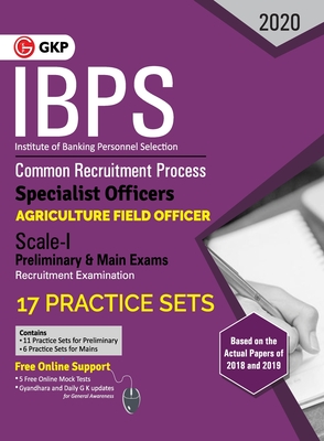 IBPS 2020 : Specialist Officers - Agriculture Field Officer Scale I (Preliminary & Mains)- 17 Practice Sets