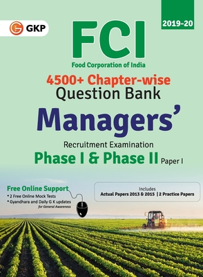 FCI Manager Phase I & Phase II (Paper 1) - Chapterwise Question Bank  (English)