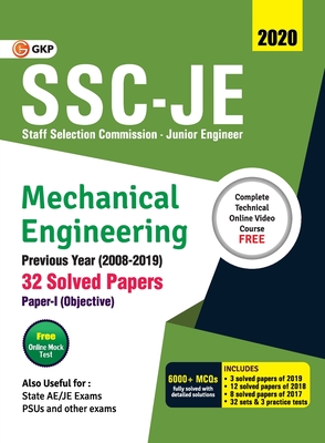 SSC JE 2020 : Mechanical Engineering - Previous Years Solved Papers (2008-19)