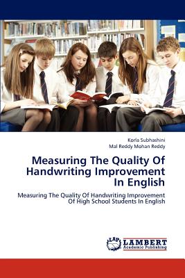 غلاف كتاب Measuring The Quality Of Handwriting Improvement In English