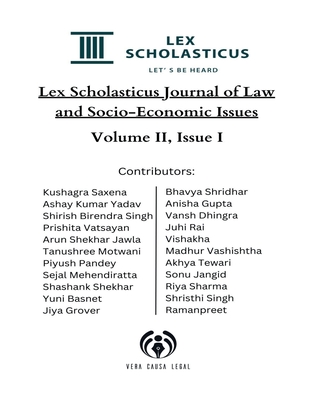 Lex Scholasticus Journal of Socio-Economic Issues (Volume II - Issue I)