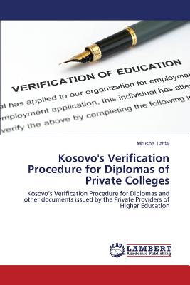 غلاف كتاب Kosovo's Verification Procedure for Diplomas of Private Colleges