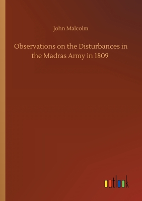 غلاف كتاب Observations on the Disturbances in the Madras Army in 1809