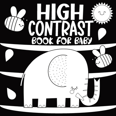 High Contrast Book for Baby: A Black and White Educational Activity at Home for Newborns Helps Stimulate Visual Development, Offering Caregivers and T