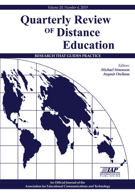غلاف كتاب Quarterly Review of Distance Education Volume 20 Number 4 2019