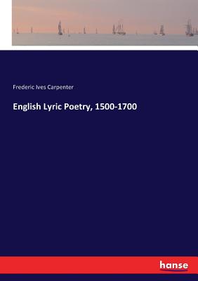 غلاف كتاب English Lyric Poetry, 1500-1700