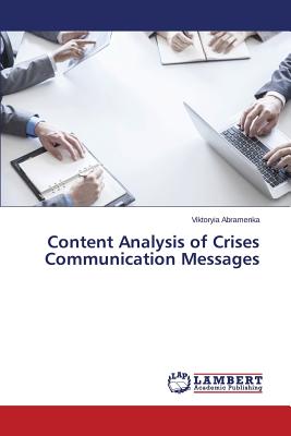 غلاف كتاب Content Analysis of Crises Communication Messages