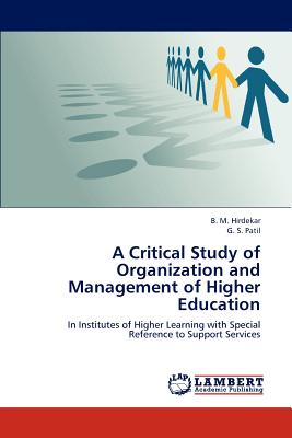 غلاف كتاب A Critical Study of Organization and Management of Higher Education