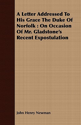 A Letter Addressed To His Grace The Duke Of Norfolk : On Occasion Of Mr. Gladstone